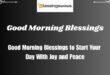 Good Morning Blessings