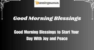 Good Morning Blessings