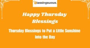 Happy Thursday Blessings
