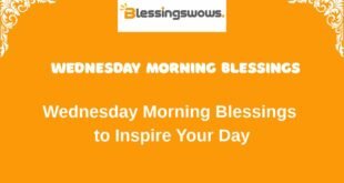Wednesday Morning Blessings