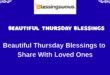 Beautiful Thursday Blessings