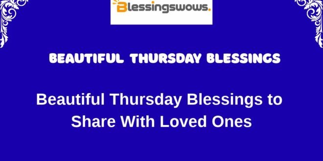 Beautiful Thursday Blessings