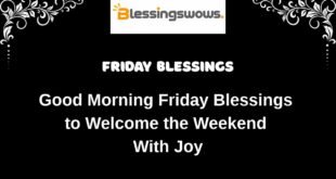 Friday Blessings