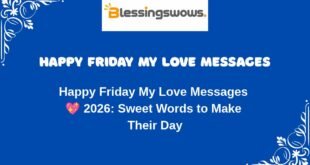 Happy Friday My Love Messages