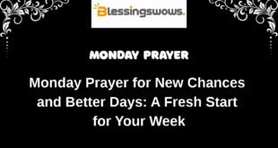 Monday Prayer