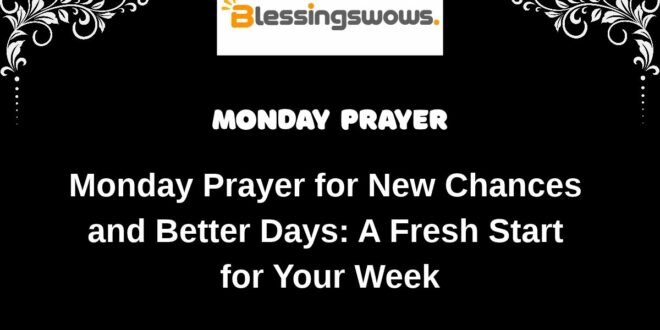 Monday Prayer