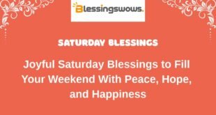 Saturday Blessings