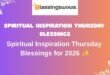 spiritual inspiration Thursday blessings