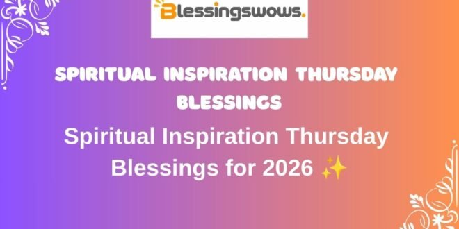 spiritual inspiration Thursday blessings