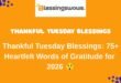 Thankful Tuesday Blessings