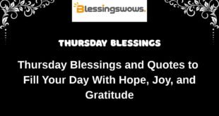 Thursday Blessings